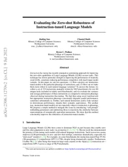 Evaluating the Zero-shot Robustness of Instruction-tuned Language Models
