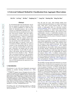 A Universal Unbiased Method for Classification from Aggregate
  Observations