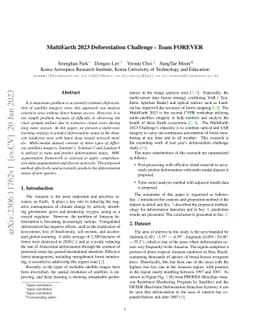 MultiEarth 2023 Deforestation Challenge -- Team FOREVER