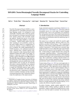 DiNADO: Norm-Disentangled Neurally-Decomposed Oracles for Controlling
  Language Models