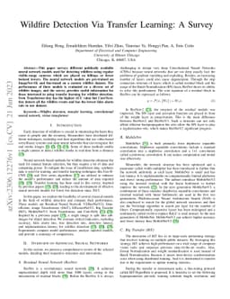 Wildfire Detection Via Transfer Learning: A Survey