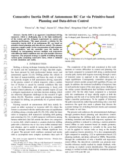 Consecutive Inertia Drift of Autonomous RC Car via Primitive-based
  Planning and Data-driven Control