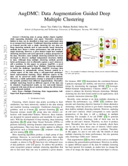 AugDMC: Data Augmentation Guided Deep Multiple Clustering