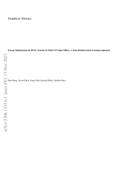 Energy Optimization for HVAC Systems in Multi-VAV Open Offices: A Deep
  Reinforcement Learning Approach