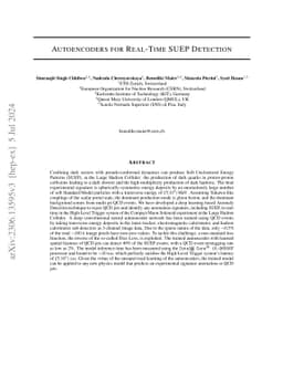Autoencoders for Real-Time SUEP Detection