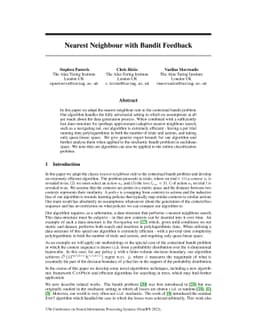 Nearest Neighbour with Bandit Feedback