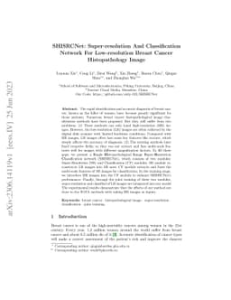 SHISRCNet: Super-resolution And Classification Network For
  Low-resolution Breast Cancer Histopathology Image