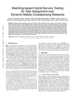 Matching-based Hybrid Service Trading for Task Assignment over Dynamic
  Mobile Crowdsensing Networks