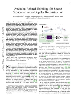 Attention-Refined Unrolling for Sparse Sequential micro-Doppler
  Reconstruction
