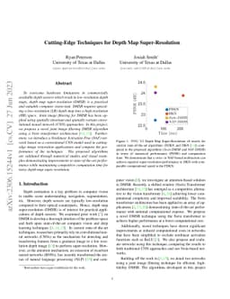 Cutting-Edge Techniques for Depth Map Super-Resolution