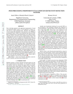 Post-Processing Independent Evaluation of Sound Event Detection Systems