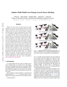 Adaptive Multi-Modal Cross-Entropy Loss for Stereo Matching