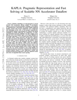KAPLA: Pragmatic Representation and Fast Solving of Scalable NN
  Accelerator Dataflow