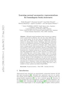 Learning normal asymmetry representations for homologous brain
  structures