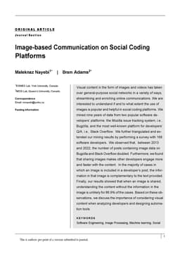 Image-based Communication on Social Coding Platforms