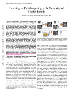 Learning to Pan-sharpening with Memories of Spatial Details