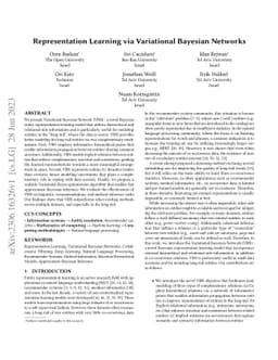 Representation Learning via Variational Bayesian Networks