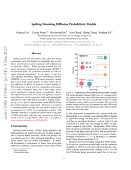 Spiking Denoising Diffusion Probabilistic Models