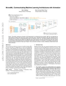 ManimML: Communicating Machine Learning Architectures with Animation