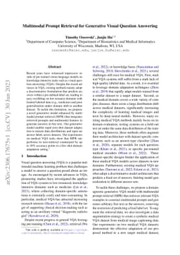 Multimodal Prompt Retrieval for Generative Visual Question Answering