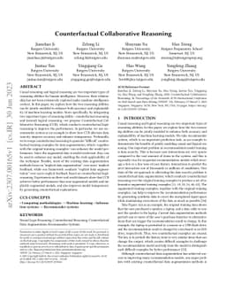 Counterfactual Collaborative Reasoning