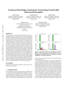 Common Knowledge Learning for Generating Transferable Adversarial
  Examples