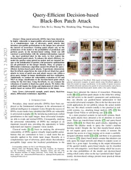 Query-Efficient Decision-based Black-Box Patch Attack