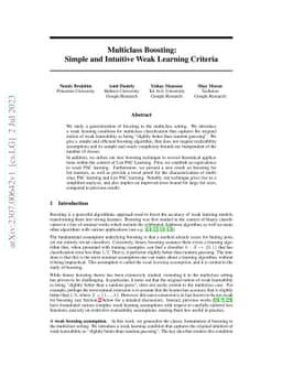 Multiclass Boosting: Simple and Intuitive Weak Learning Criteria