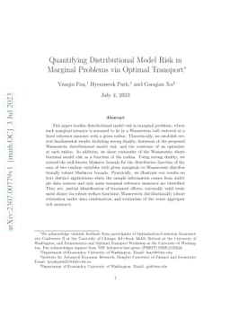 Quantifying Distributional Model Risk in Marginal Problems via Optimal
  Transport