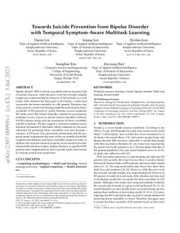 Towards Suicide Prevention from Bipolar Disorder with Temporal
  Symptom-Aware Multitask Learning