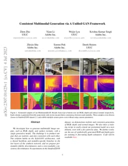 Consistent Multimodal Generation via A Unified GAN Framework
