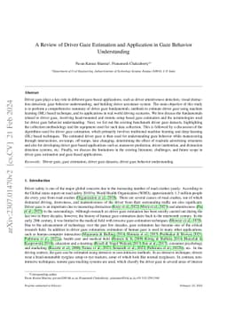 A Review of Driver Gaze Estimation and Application in Gaze Behavior
  Understanding