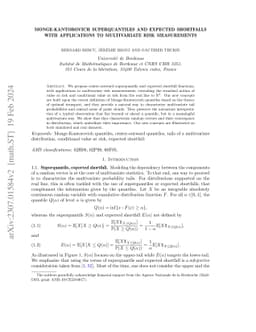 Monge-Kantorovich superquantiles and expected shortfalls with
  applications to multivariate risk measurements