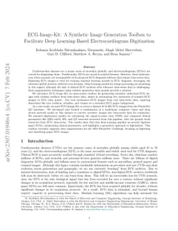 ECG-Image-Kit: A Synthetic Image Generation Toolbox to Facilitate Deep
  Learning-Based Electrocardiogram Digitization