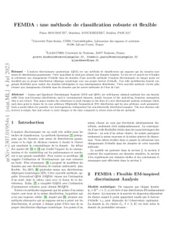 FEMDA: Une méthode de classification robuste et flexible