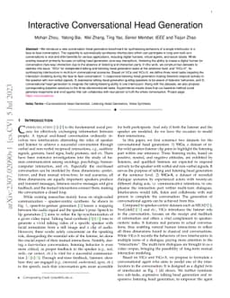 Interactive Conversational Head Generation