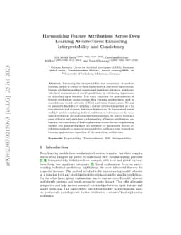 Harmonizing Feature Attributions Across Deep Learning Architectures:
  Enhancing Interpretability and Consistency