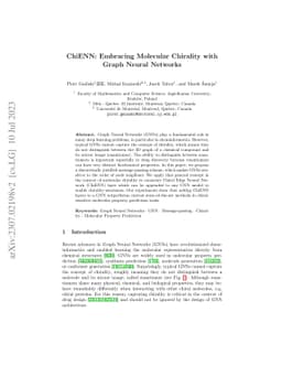 ChiENN: Embracing Molecular Chirality with Graph Neural Networks