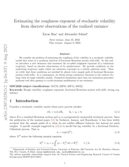 Estimating the roughness exponent of stochastic volatility from discrete
  observations of the realized variance