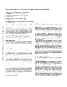 MRecGen: Multimodal Appropriate Reaction Generator