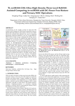 TL-nvSRAM-CIM: Ultra-High-Density Three-Level ReRAM-Assisted
  Computing-in-nvSRAM with DC-Power Free Restore and Ternary MAC Operations