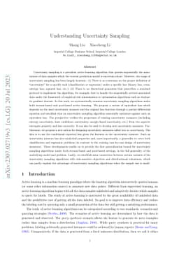 Understanding Uncertainty Sampling