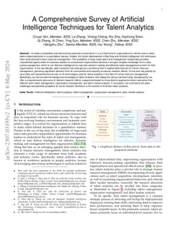 A Comprehensive Survey of Artificial Intelligence Techniques for Talent
  Analytics