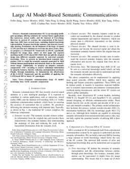 Large AI Model-Based Semantic Communications