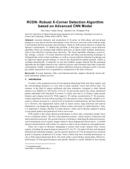 RCDN -- Robust X-Corner Detection Algorithm based on Advanced CNN Model