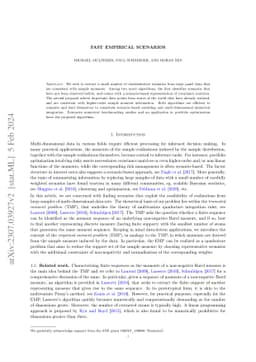 Fast Empirical Scenarios
