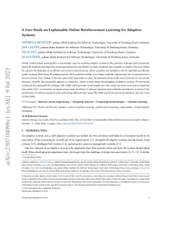 A User Study on Explainable Online Reinforcement Learning for Adaptive
  Systems