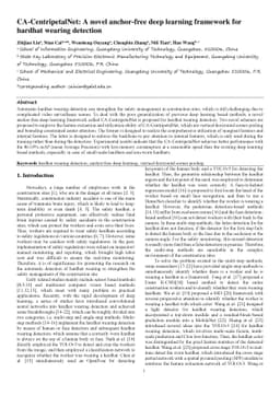 CA-CentripetalNet: A novel anchor-free deep learning framework for
  hardhat wearing detection