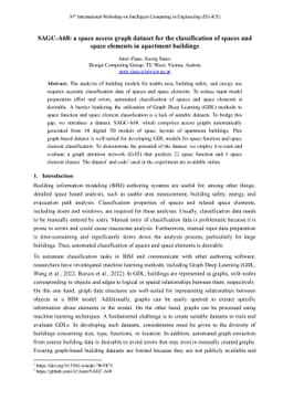 SAGC-A68: a space access graph dataset for the classification of spaces
  and space elements in apartment buildings