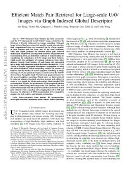 Efficient Match Pair Retrieval for Large-scale UAV Images via Graph
  Indexed Global Descriptor